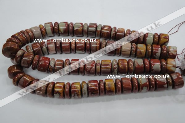 CNJ31 15.5 inches 6*18mm & 12*18mm rondelle noreena jasper beads