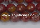 CNJ311 15.5 inches 10mm faceted round noreena jasper beads