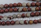 CNJ36 15.5 inches 6mm faceted round noreena jasper beads