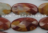 CNJ51 15.5 inches 15*30mm faceted oval noreena jasper beads