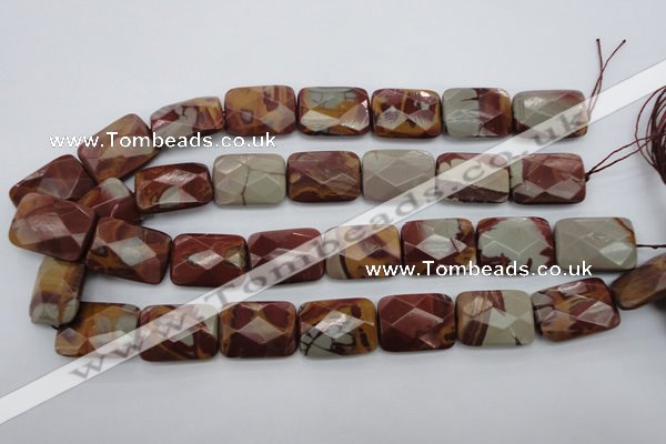 CNJ55 15.5 inches 18*25mm faceted rectangle noreena jasper beads