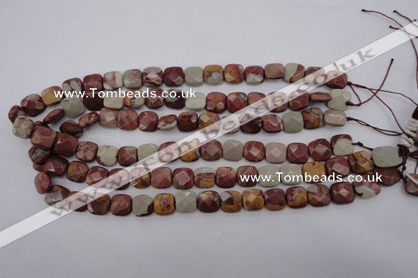 CNJ58 15.5 inches 12*12mm faceted square noreena jasper beads