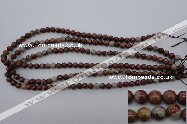 CNJ66 15.5 inches 6mm round noreena jasper beads wholesale