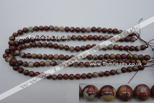 CNJ67 15.5 inches 8mm round noreena jasper beads wholesale