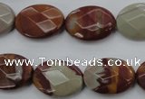 CNJ85 15.5 inches 15*20mm faceted oval noreena jasper beads wholesale