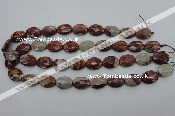 CNJ85 15.5 inches 15*20mm faceted oval noreena jasper beads wholesale