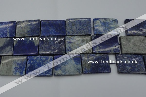 CNL1148 15.5 inches 27*37mm rectangle lapis lazuli gemstone beads