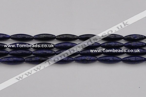 CNL1159 15.5 inches 10*30mm rice lapis lazuli gemstone beads