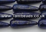 CNL1161 15.5 inches 10*30mm teardrop lapis lazuli gemstone beads