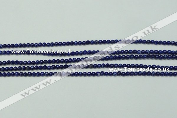 CNL1250 15.5 inches 3mm round natural lapis lazuli beads