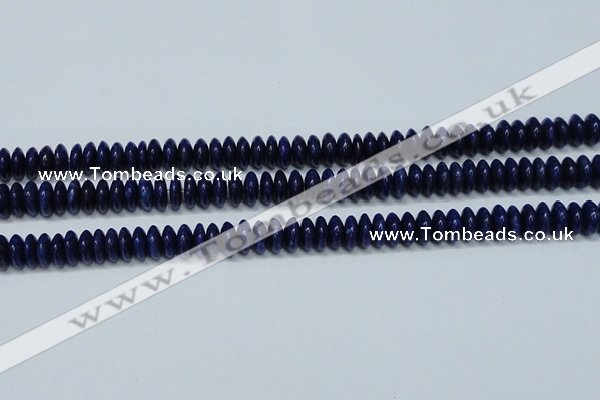 CNL1262 15.5 inches 4*10mm rondelle natural lapis lazuli beads