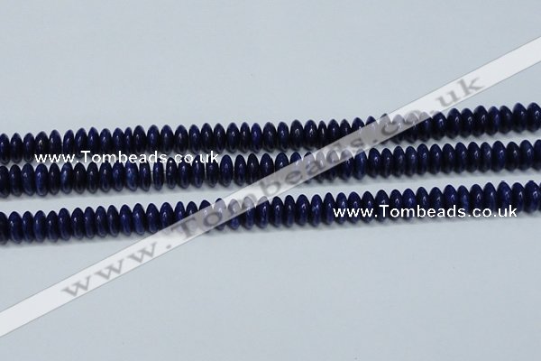 CNL1262 15.5 inches 4*10mm rondelle natural lapis lazuli beads