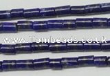 CNL1269 15.5 inches 3*6mm tube natural lapis lazuli beads