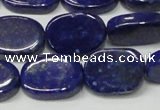 CNL1278 15.5 inches 13*18mm oval natural lapis lazuli beads