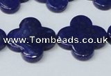 CNL1283 15.5 inches 20mm flower natural lapis lazuli beads