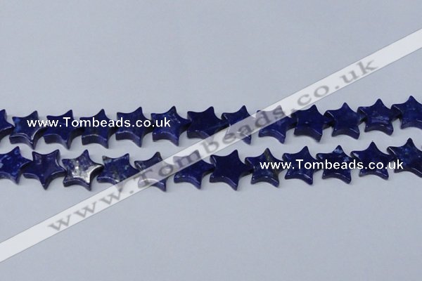 CNL1286 15.5 inches 18mm star natural lapis lazuli beads