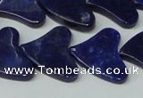 CNL1290 15.5 inches 21*22mm heart natural lapis lazuli beads