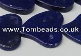 CNL1291 15.5 inches 31*33mm heart natural lapis lazuli beads