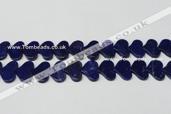 CNL1293 15.5 inches 20*30mm heart natural lapis lazuli beads