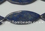 CNL1295 15.5 inches 17*44mm marquise natural lapis lazuli beads