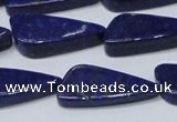 CNL1298 15.5 inches 12*28mm triangle natural lapis lazuli beads