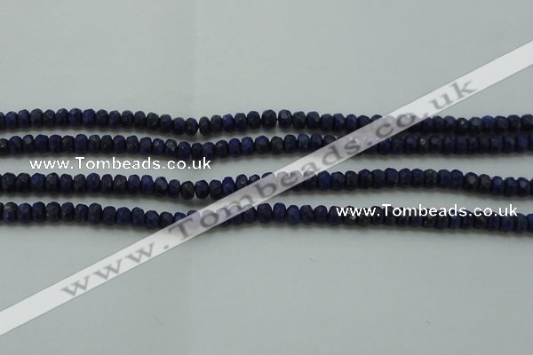 CNL1400 15.5 inches 2.5*4mm faceted rondelle lapis lazuli beads