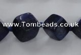 CNL1517 15.5 inches 8*8mm - 18*18mm cube lapis lazuli gemstone beads