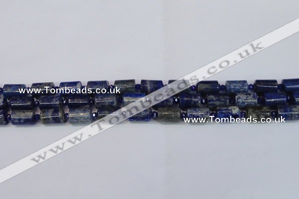 CNL1602 15.5 inches 10*15mm tube lapis lazuli gemstone beads