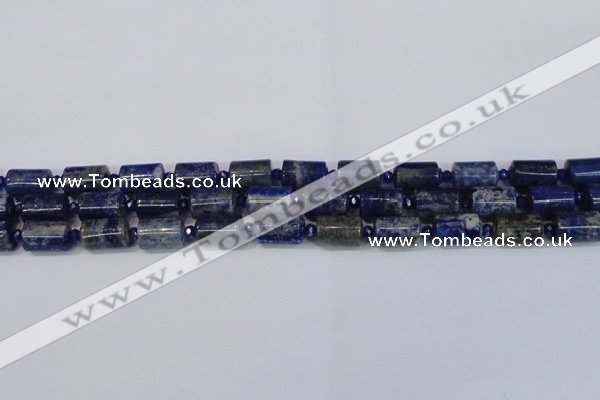 CNL1602 15.5 inches 10*15mm tube lapis lazuli gemstone beads