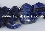 CNL1610 Top drilled 20*28mm - 25*35mm freeform lapis lazuli beads