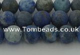 CNL1652 15.5 inches 8mm round matte lapis lazuli beads wholesale