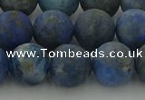 CNL1654 15.5 inches 12mm round matte lapis lazuli beads wholesale