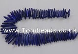 CNL1662 15.5 inches 5*25mm - 7*40mm sticks lapis lazuli beads