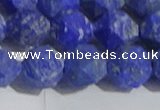 CNL1668 15.5 inches 12mm faceted nuggets matte lapis lazuli beads