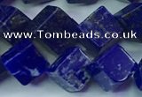 CNL1671 15.5 inches 9*9mm cube lapis lazuli gemstone beads