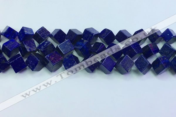 CNL1672 15.5 inches 11*11mm cube lapis lazuli gemstone beads