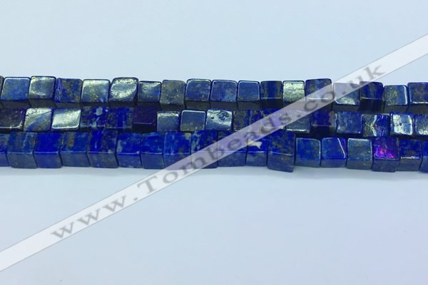 CNL1674 15.5 inches 7*7mm cube lapis lazuli gemstone beads