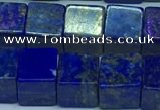 CNL1675 15.5 inches 9*9mm cube lapis lazuli gemstone beads