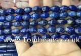 CNL1683 15.5 inches 8*11mm - 8*12mm rice lapis lazuli beads