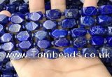 CNL1688 4mm round & 8*12mm - 11*15mm faceted nuggets lapis lazuli beads