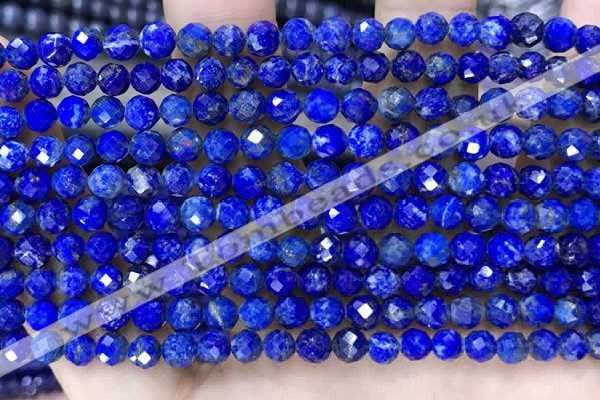 CNL1715 15.5 inches 5mm faceted round lapis lazuli beads