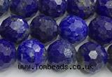 CNL1731 15 inches 8mm faceted round lapis lazuli beads