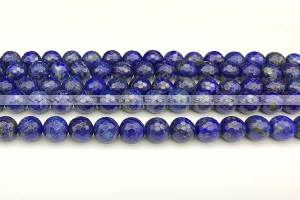 CNL1736 15 inches 8mm faceted round lapis lazuli beads