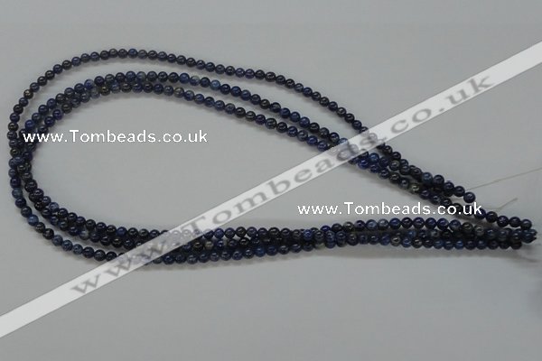 CNL202 15.5 inches 4mm round natural lapis lazuli beads wholesale