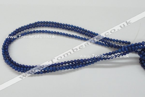 CNL203 15.5 inches 4mm round natural lapis lazuli beads wholesale