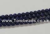 CNL204 15.5 inches 4mm round natural lapis lazuli beads wholesale