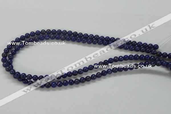 CNL205 15.5 inches 6mm round natural lapis lazuli beads wholesale