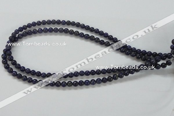 CNL206 15.5 inches 6mm round natural lapis lazuli beads wholesale