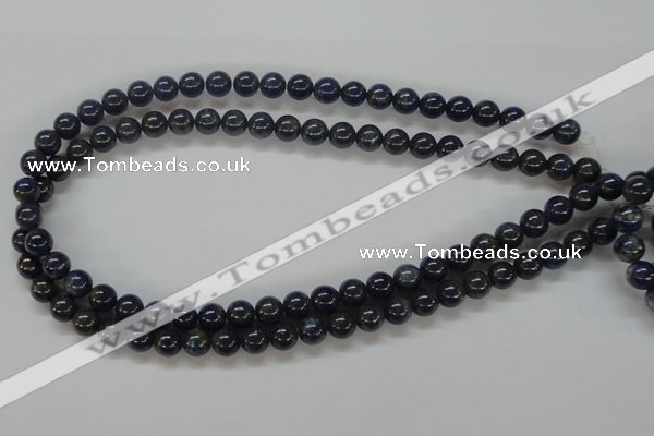 CNL207 15.5 inches 8mm round natural lapis lazuli beads wholesale