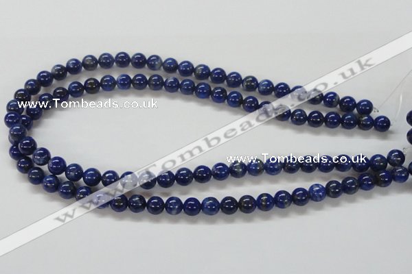 CNL210 15.5 inches 8mm round natural lapis lazuli beads wholesale